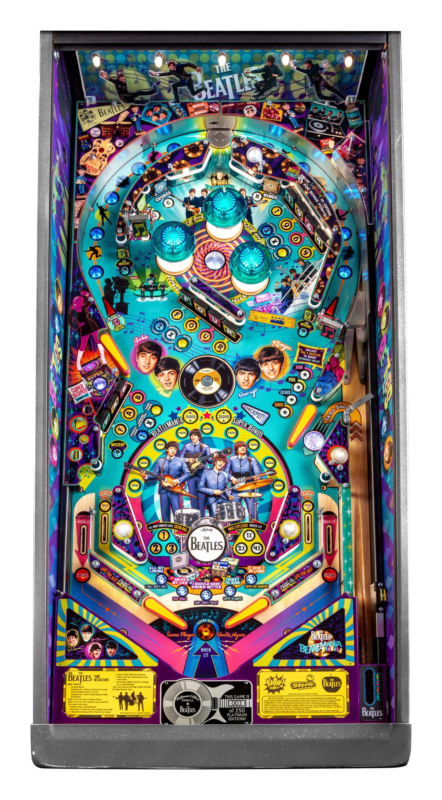 The Beatles Platinum Pinball Machine - Image 2